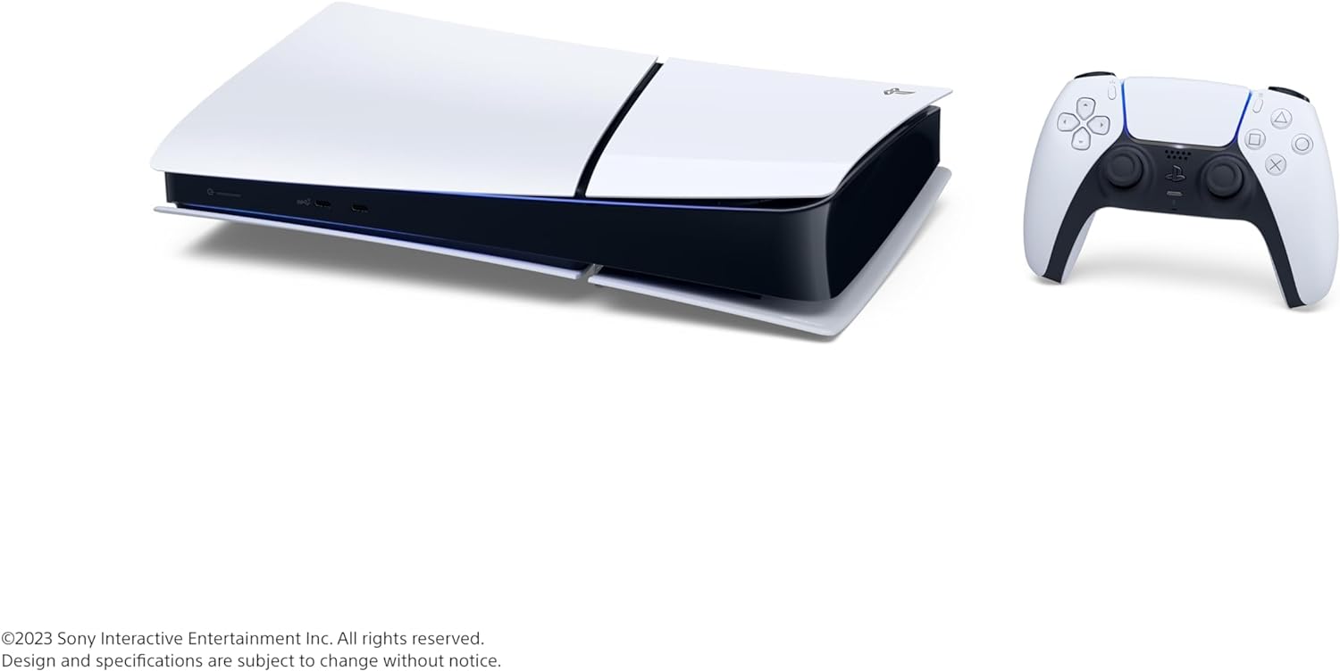 Sony PlayStation 5 Slim Digital Edition Console, Support 4K 120Hz, x86-64-AMD Ryzen Processor, AMD Radeon RDNA 2 GPU, 16GB RAM, Built-In 1TB SSD Storage International Version Sony PlayStation 5 Slim Digital Edition Console, Support 4K 120Hz, x86-64-AMD Ryzen Processor, AMD Radeon RDNA 2 GPU, 16GB RAM, Built-In 1TB SSD Storage International Version